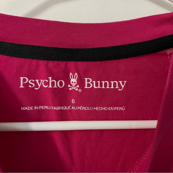 Psycho Bunny Chester Embroidered Graphic Tee Pink Peacock Men’s Size Large (6) - Picture 8 of 12